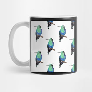 Watercolor pattern with hummingbirds Mug